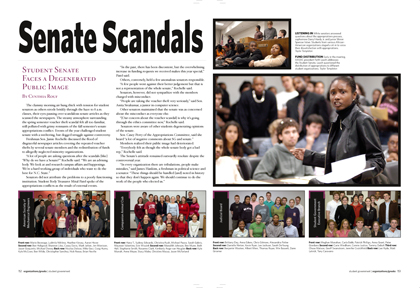 Agromeck yearbook page senate scandals