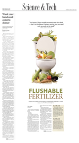 Technician newspaper front page fertilizer
