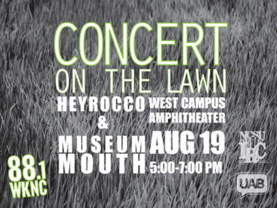 WKNC Concert on the Lawn poster