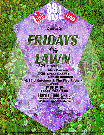 Spring 2014 Fridays on the Lawn flier