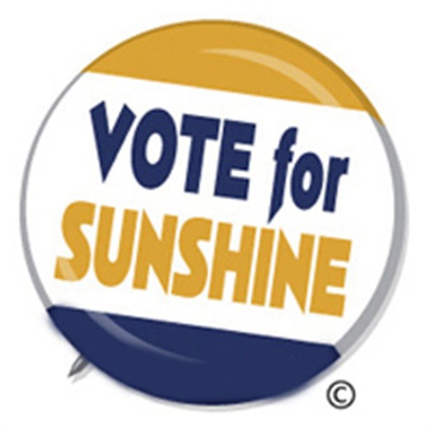 Vote for Sunshine button